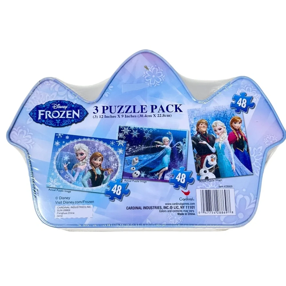 Frozen Theme *Lot of 3* Elsa Hat, Puzzle Set, Drawing Board all NWT